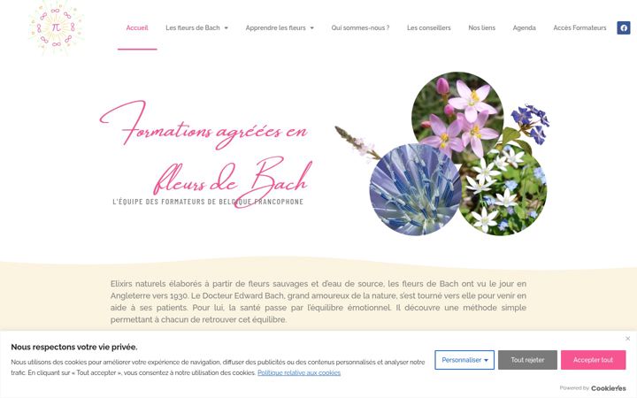 Zrzut ekranu fleurdebach.be
