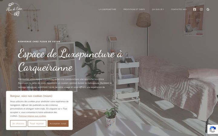 Screenshot of fleurdecoton83.fr