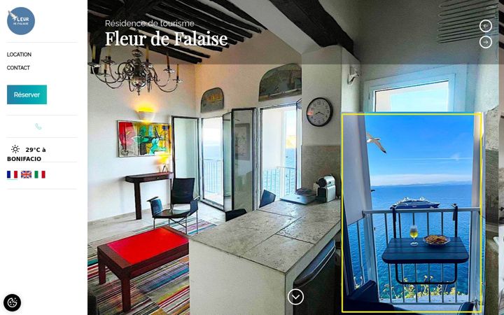 Screenshot of fleurdefalaise-bonifacio.fr