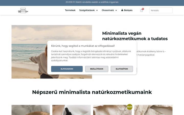 Skärmbild av fleurdelin.hu