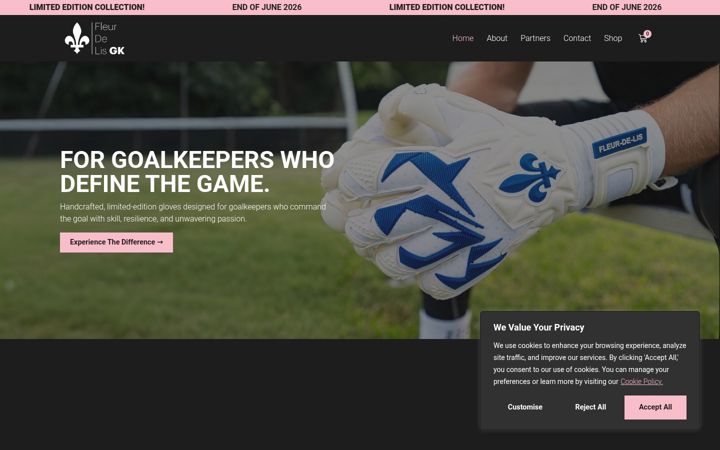 Screenshot of fleurdelisgk.com