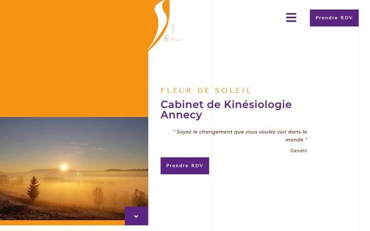 Screenshot of fleurdesoleilkinesio.fr