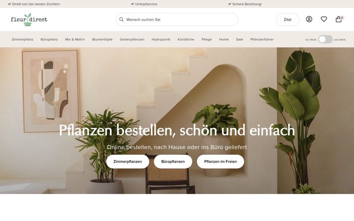 Screenshot of fleurdirect.com
