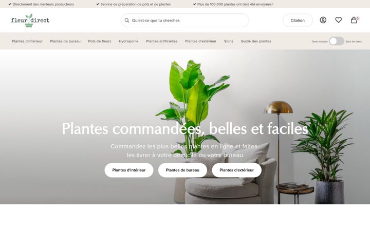 Screenshot of fleurdirect.fr