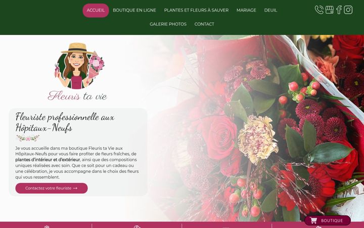 Screenshot of fleuris-ta-vie.fr