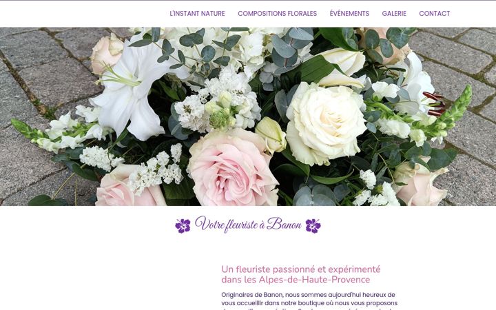Screenshot of fleuriste-instant-nature.fr
