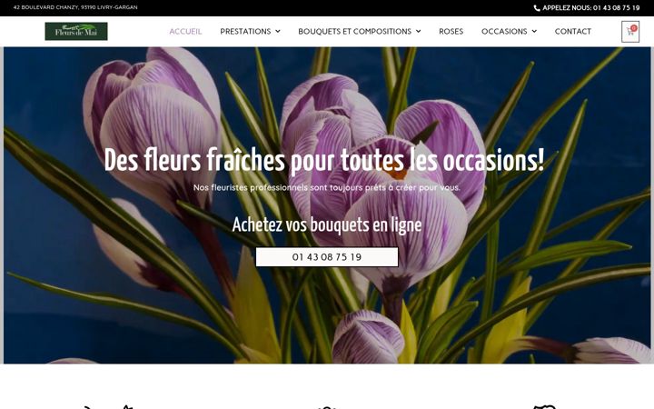Screenshot of fleuriste-livry-gargan.fr