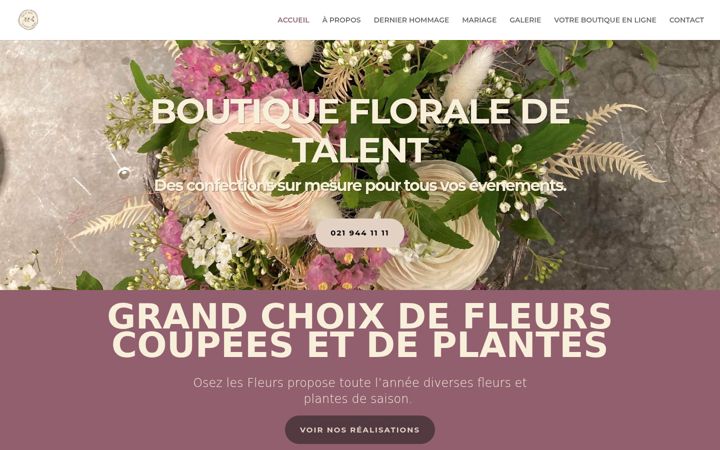Screenshot of fleuriste-vevey.ch