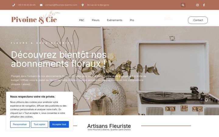 Screenshot of fleuristebiarritz.com