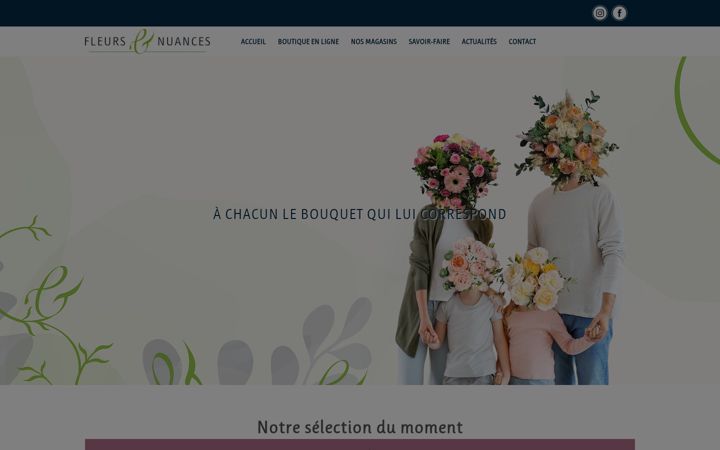 Screenshot of fleursetnuances.com