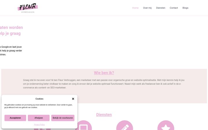 Screenshot of fleurverbruggen.nl