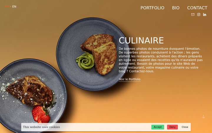 Screenshot of fleuryphotography.com