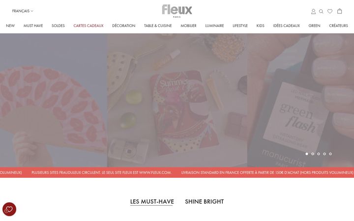 Snímek obrazovky fleux.com