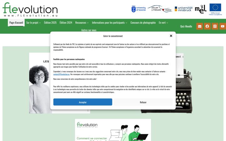 Screenshot of flevolution.eu