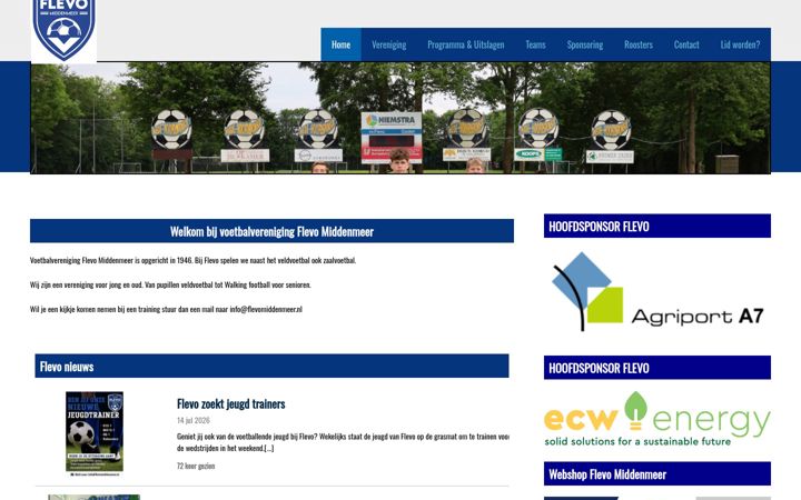 Screenshot of flevomiddenmeer.nl