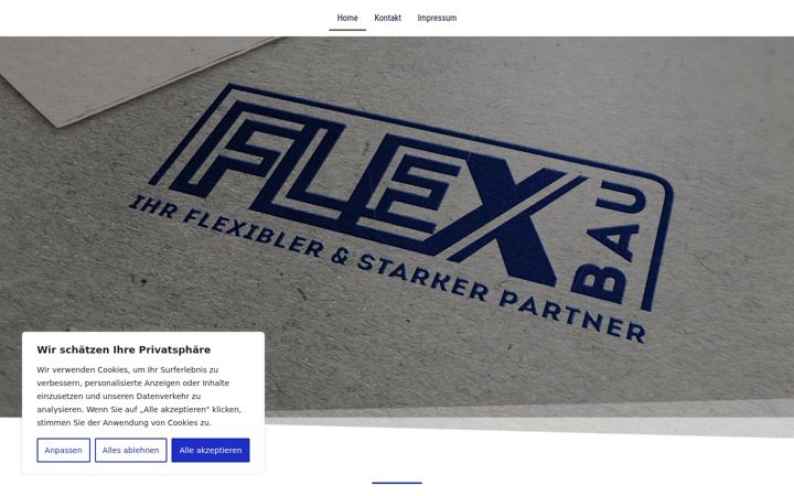 Screenshot of flex-bau.at