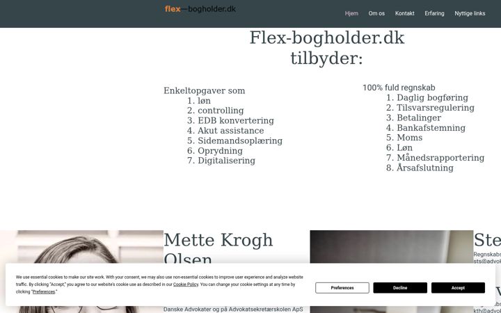 Screenshot of flex-bogholder.dk