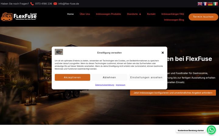 Screenshot of flex-fuse.de