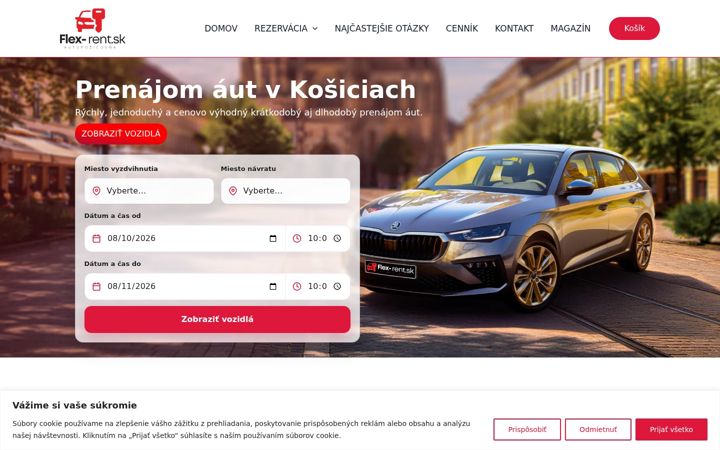 Screenshot of flex-rent.sk