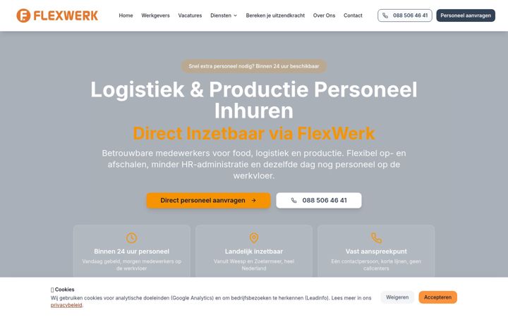 Screenshot of flex-werk.eu