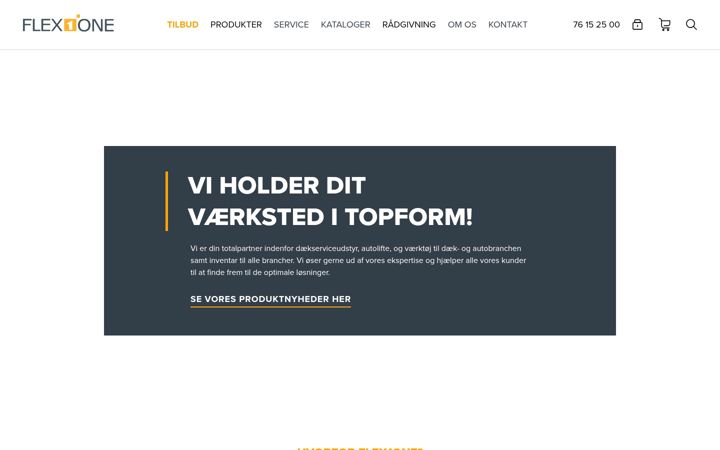 Screenshot of flex1one.dk