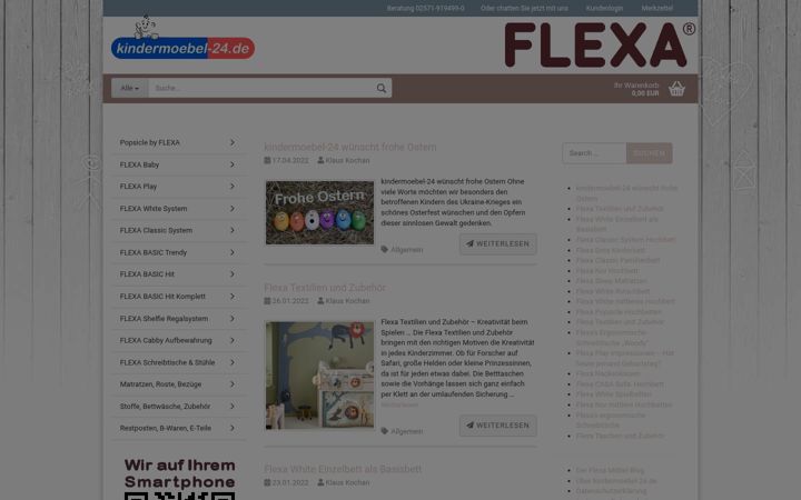 Screenshot of flexa-moebel.de