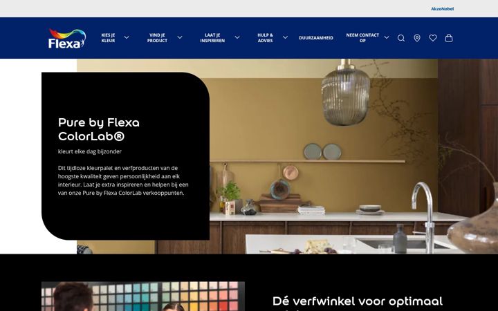 Screenshot of flexa-pure.nl