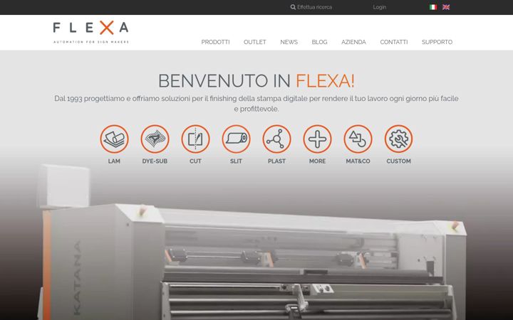 Captura de pantalla de flexa.it