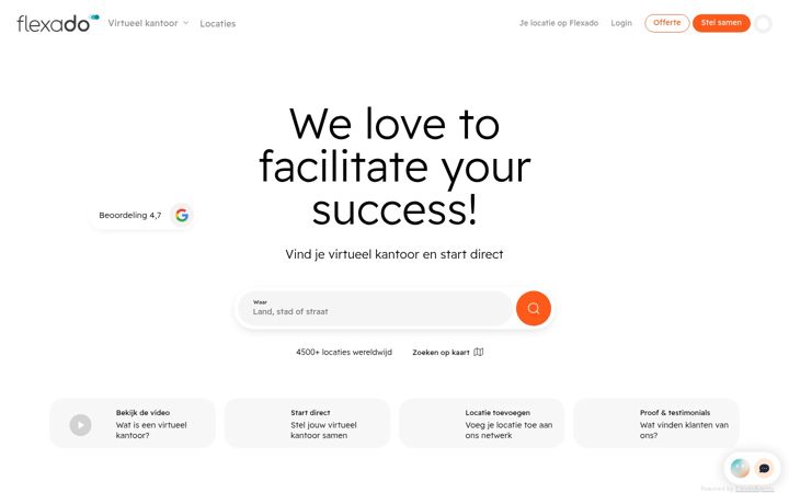 Screenshot of flexado.com