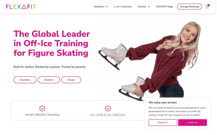 Screenshot of flexafit.com