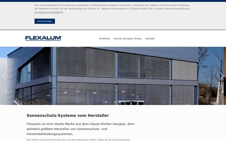 Screenshot of flexalum.de