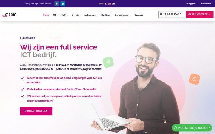 Screenshot of flexamedia.nl