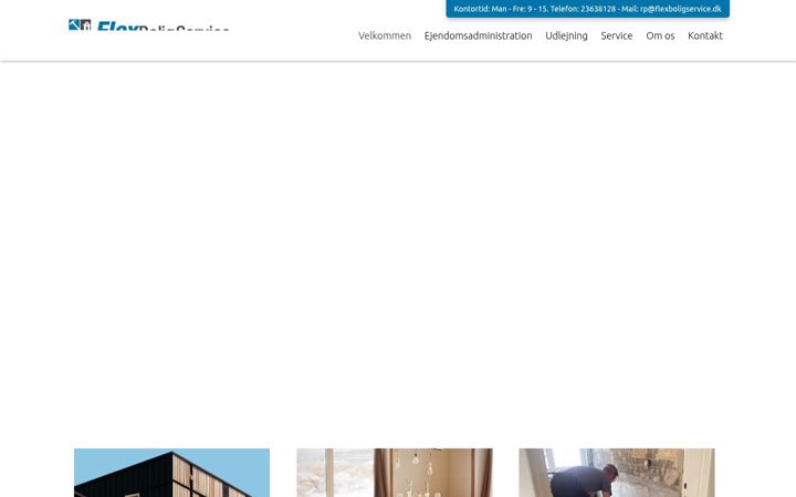 Screenshot of flexboligservice.dk