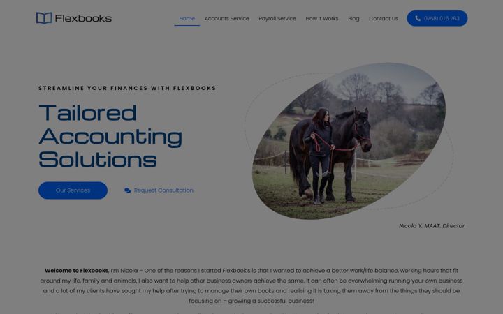 Screenshot of flexbooksaccounting.co.uk