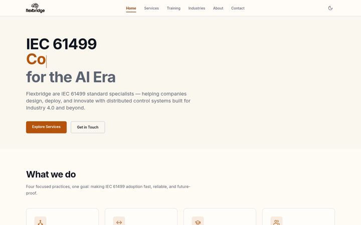 Screenshot of flexbridge.se