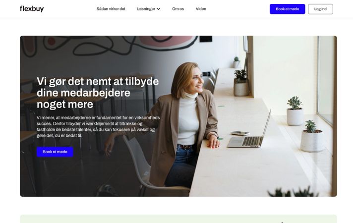 Screenshot of flexbuy.dk