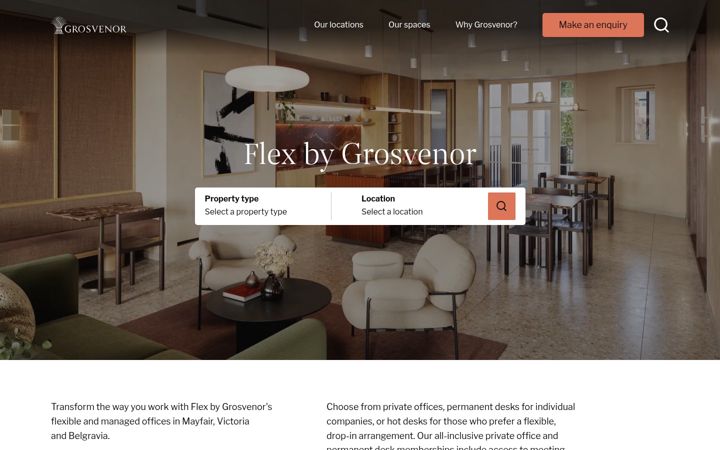 Screenshot of flexbygrosvenor.com