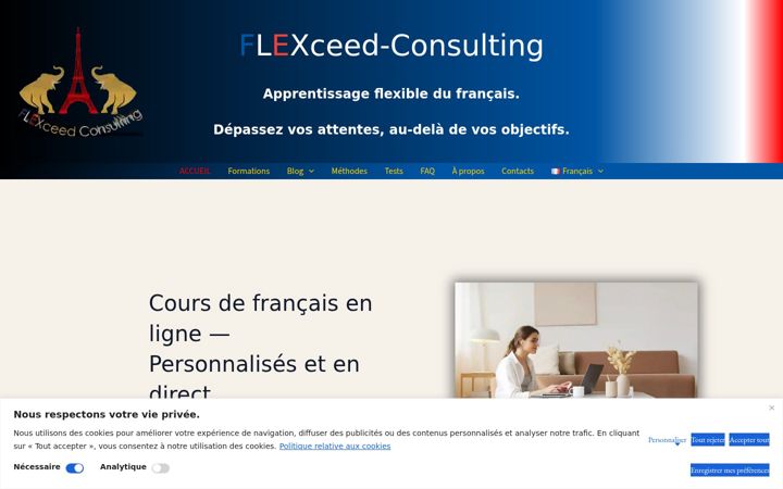 Screenshot of flexceed-consulting.com