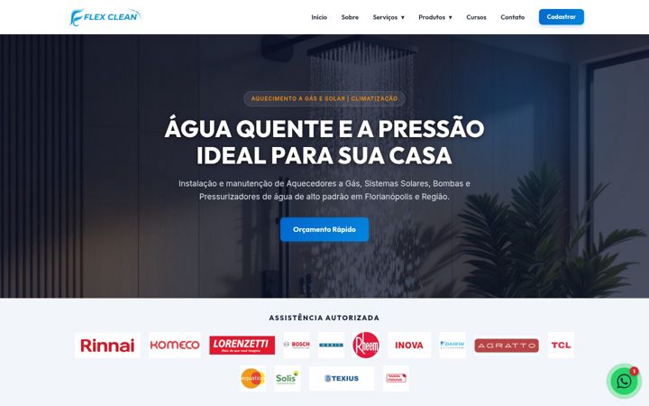 Screenshot of flexclean.com.br