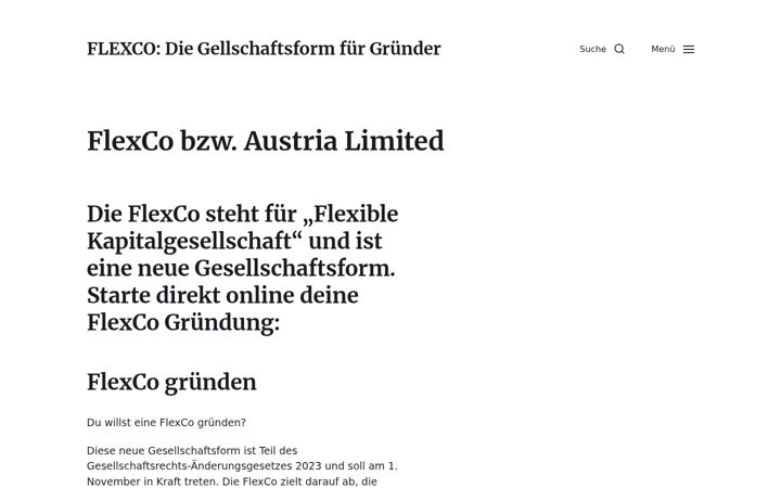 Screenshot of flexco.at