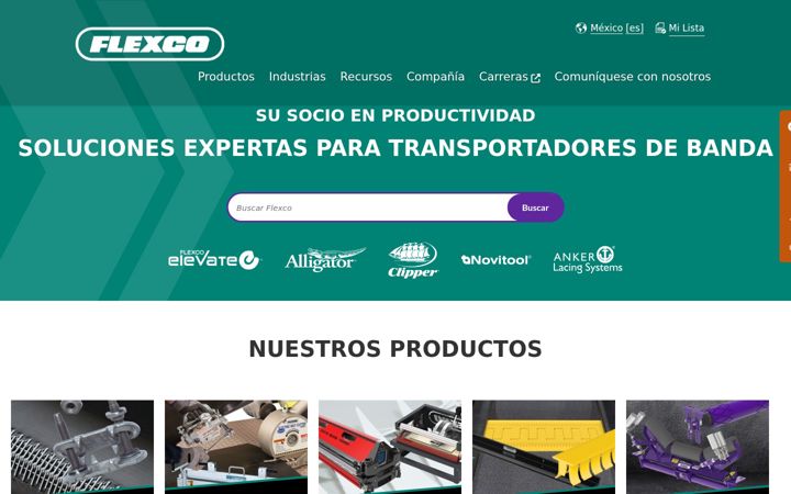 Screenshot of flexco.mx