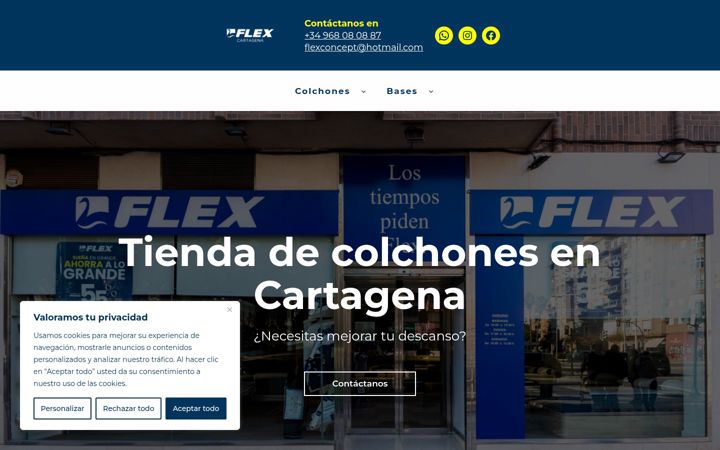 Screenshot of flexconcept-cartagena.es