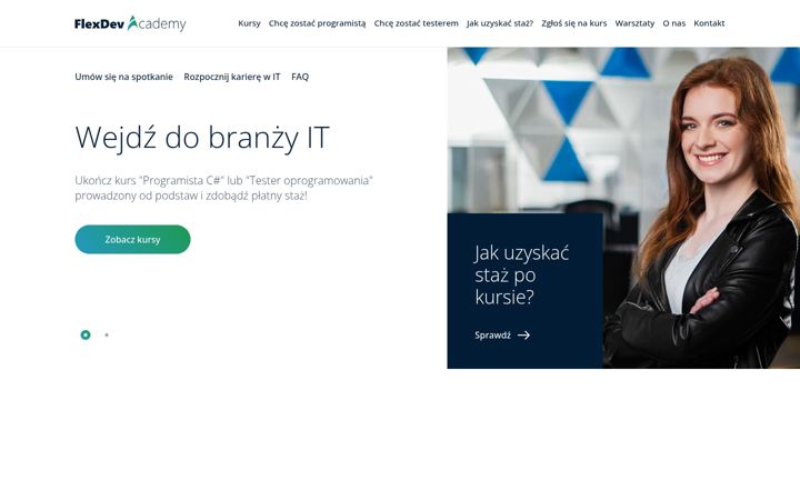Screenshot of flexdevacademy.pl