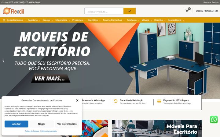 Screenshot von flexdil.com.br