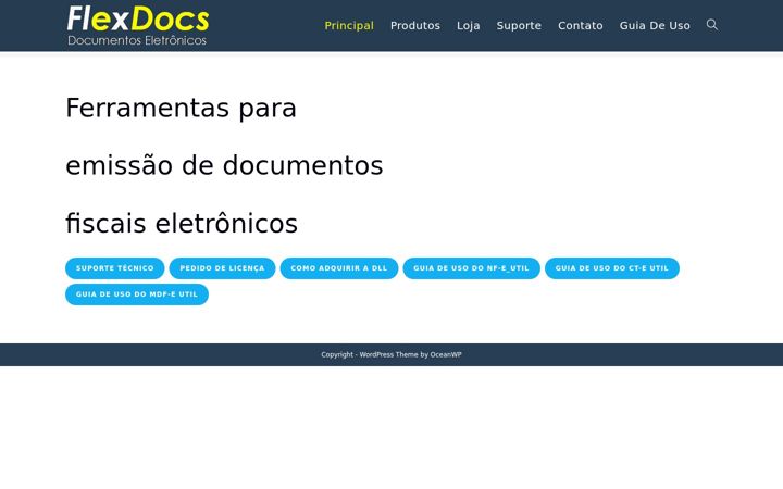 Screenshot stránky flexdocs.net
