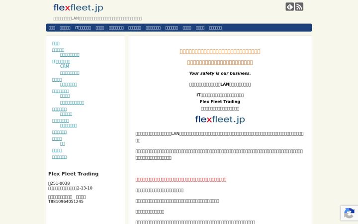 Ekraanipilt saidist flexfleet.jp