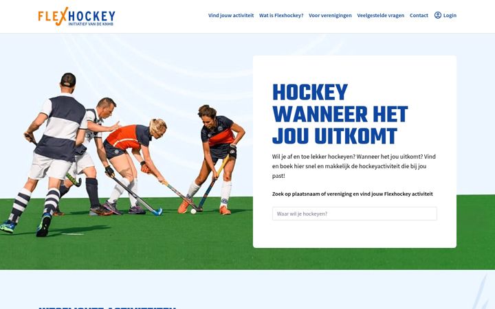 Screenshot of flexhockey.nl