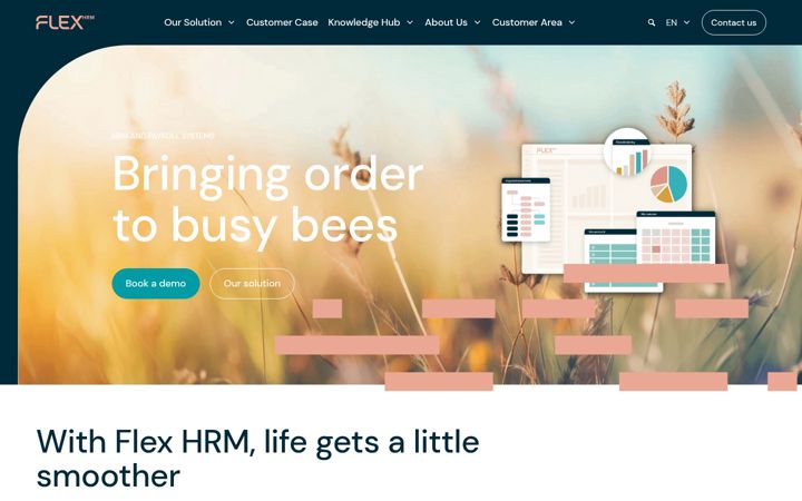 Screenshot of flexhrm.com