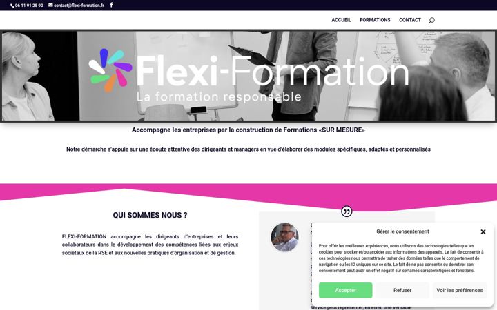 Screenshot of flexi-formation.fr