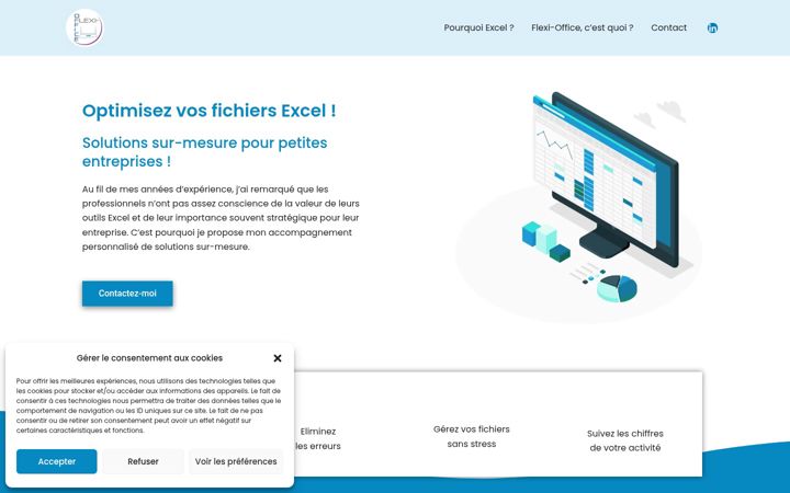 Screenshot of flexi-office.fr